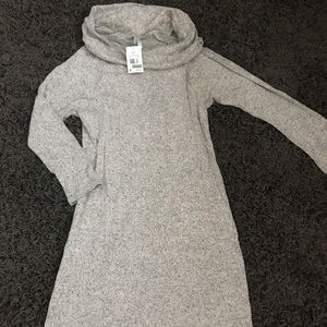 Crowl Neck Sweater Dress